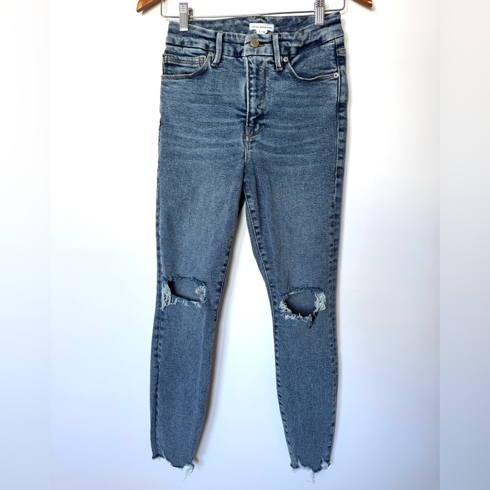 Good American Good Waist High Rise Jeans - Picture 2 of 6